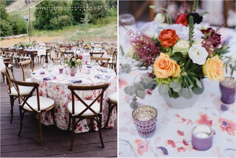 colorful floral wedding