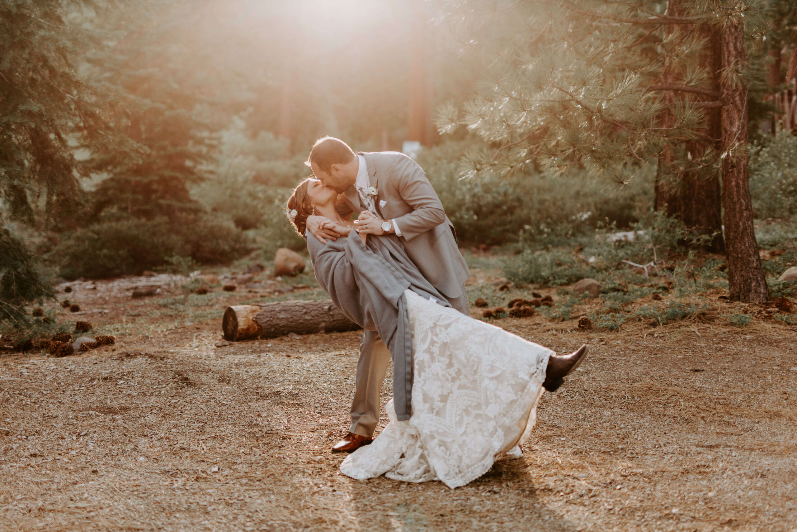 Romantic wedding in the forest