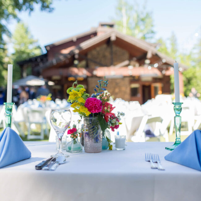 Outdoor wedding venue in Lake Tahoe
