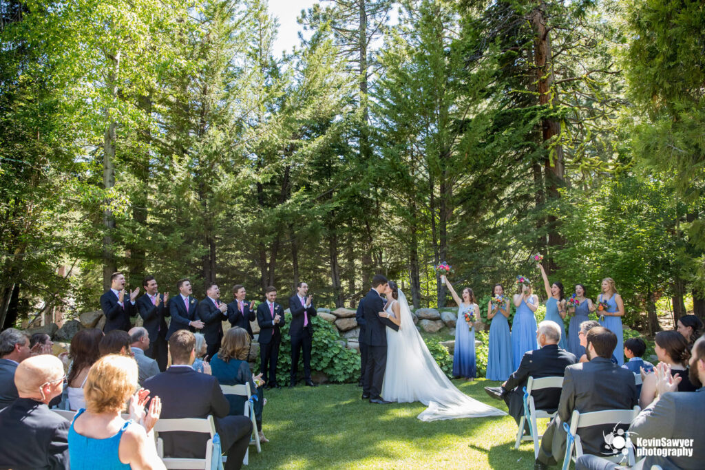 Forested wedding ceremony