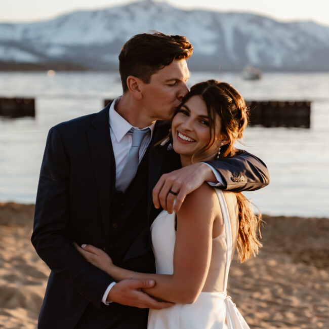 Bride groom lake tahoe
